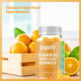 Joywiit Vitamin B2 Gummies Riboflavin 500mg for Adults, Migraine Relief & Nervous System Support，Orange Flavor, Non GMO, Vegan, Pectin - 120 Counts