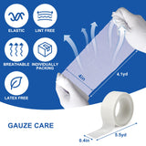 110 Pack Gauze Rolls Bandages, 4 in x 4.1 Yards, Individually Wrapped Breathable Rolled Gauze, Mummy Wraps, Premium First Aid Supplies & Medical Supplies for Wounds