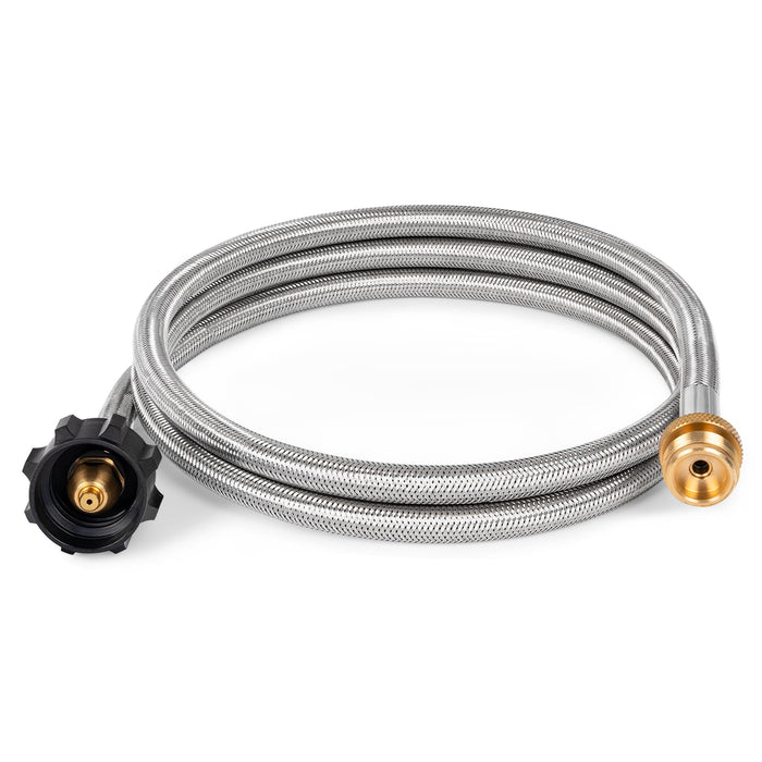 SHINESTAR 6FT Propane Hose Adapter for Coleman Stoves, Blackstone 17" 22" Tabletop Griddle, Char-Broil Portable Grills, Weber Q Grills, Buddy Heaters, Lanterns - Converts 1 lb to 20 lb Cylinders