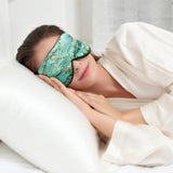 Alaska Bear Natural Silk Sleep Mask, Blindfold, Super Smooth Eye Mask (Blossom Almond)