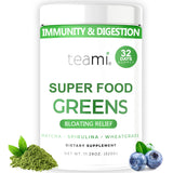 Teami Organic Super Greens Powder for Immunity & Digestion, Non-GMO Greens Superfood Powder to Support Energy, 16 superfood Ingredients, Sugar-Free Veggie Powder for Juice & Smoothie, 32 Servings