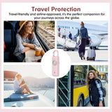 ANKOSHUN Rechargeable Personal Alarm for Women - Christmas Birthday Gifts for Women, Daughter, College Student, Teen Girl, Elders, Kids, Siren Alarm, USB Charging, Pink