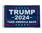 Trump 2024 Take America Back Flag 12x18 Inches - Perfect for UTV ATV SxS Boats - Attach to Whip Lights or Flag Poles - Double Sided - Ulti Offroad