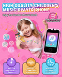 Eltrynic Kids Smart Toy Phone Girls Toy, Toddler Touchscreen Game Phone for 3 4 5 6 7 Year Old Girl Boy, Christmas Birthday Gifts for Children Age 3-7, MP3 Music Player with Dual Camera (Pink)