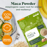 Navitas Organics Maca Powder, 16oz. (2-Pack), 181 Servings - Organic, Non-Gmo, Low Temp-Dried, Gluten-Free,Light Brown