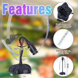 4 Pack Fly Fans for Tables, Fly Repellent Fan for Outdoor Indoor, Table Fans to Keep Flies Away with Holographic Blades for Picnic