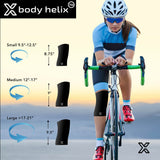 Body Helix Full Knee Compression Sleeve for Knee Pain Relief - Arthritis, Meniscus, Swelling, ACL, Sprains - Knee Sleeve for Women and Men - HSA, FSA Approved Knee Brace (Black, Medium)