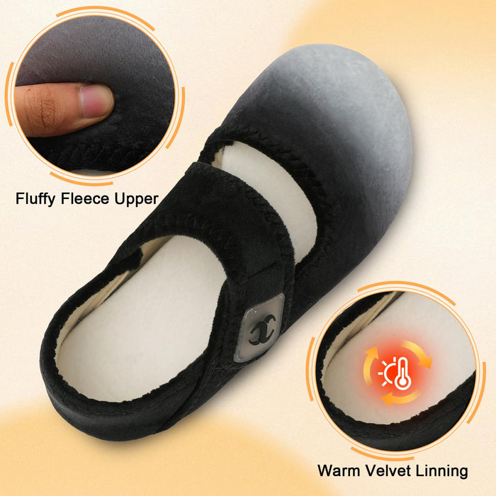 Barefoot House Slippers Elderly Women Senior Mom Diabetic Slippers Slip On Woman's Slippers Indoor Bootie Slippers Women for Summer Fall Winter