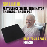 SMELLRID Activated Carbon Flatulence Odor Control 16” x 16” Chair Pads: Stops Embarrassing Odor & Protects Seats at Home Plus Office