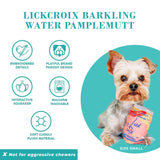 Haute Diggity Dog LickCroix Barkling Water Pamplemutt, Plush Designer Dog Toys with Interactive Squeaker, Stimulating Pet Enrichment, Machine-Washable & Safe Materials for All Breeds, Size Small