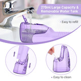 Sejoy Water Flosser, 2023 Water Flossers for Teeth Rechargeable, Oral Irrigator for Home Travel Office, 270ML IPX7 Waterproof 5 Cleaning Modes and 5 Jet Tips