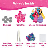 Skillmatics Art & Craft Activity - Poke-in Art Magical Princesses, Mess-Free Sewing Art for Kids, Craft Kits, DIY Activity, Christmas Gifts for Girls & Boys Ages 4, 5, 6, 7, 8, 9