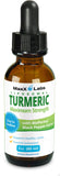 Turmeric Liquid Supplements - Turmeric Curcumin with Black Pepper Extract Bioperine - Highest Potency 800mg - Liquid Turmeric Curcumin Drops - Antioxidant Support Joints - Tumeric Supplements - 2 Oz