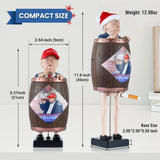 CHOICEDC Trump Funny Cigarette Dispenser, Santa Trump Merchandise Cigarette Case for King Size, Santa Donald Trump Cigarette Holder Case Figurine Statue for Party Home Decor, Trump Gifts for Men Wowen