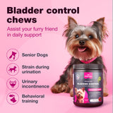 Dog UTI Treatment - Dog Cranberry Supplement for Urinary Tract, Bladder & Kidney Health, Incontinence Support - Bladder Control Cranberry Chews - Cranberry Supplement for Dog Incontinence