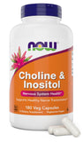 NOW Choline & Inositol, 180 Veg Capsules