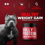 Bulk UP Your Pit Bull | Real Meat Protein Muscle Bulker | 283mg Pure Protein Powder for Dogs| Daily Protein for Your Pitbull, Bully, 30 Day Supply (60 Servings) Dog Protein