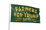 Farmers For Trump Flag 4x6FT Trump 2024 Flag President Election Supporter Fans Patriotic MAGA Banner With 2 Brass Grommets Outdoor Indoor (Farmers C, 4x6ft)