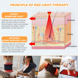 Red Light Therapy Infrared Light Therapy Pad Wearable Wrap Heating Pad for Body Pain Relief Back Waist Shoulder Knee Feet Faster Energy Recovery with Timer, Ideal Gift