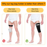 Catheter Leg Bag Holder,Polyester Fabric Catheter Sleeves Urine Leg Bag Holder,Urinary Drainage Bag Stay in Place,Foley Catheter Bag Holder Strap,Urinary Incontinence Supplies (Medium)