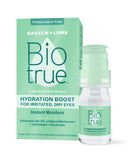 Biotrue Hydration Boost Eye Drops, Preservative Free, Soft Contact Lens Friendly for Irritated and Dry Eyes from Bausch + Lomb, Naturally Inspired, 0.33 FL OZ (10 mL)