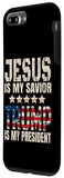 iPhone 7 Plus/8 Plus Trump phone case Jesus Is My Savior Trump Is My President Case