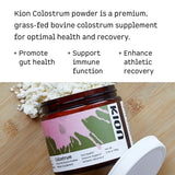 Kion Colostrum | Grass-Fed Bovine | Gut Health and Immune Support | 30 Servings