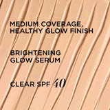 IT Cosmetics CC+ Nude Glow Lightweight Foundation + Glow Serum with SPF 40 - With Niacinamide, Hyaluronic Acid & Green Tea Extract - Neutral Medium - 1.08 fl oz