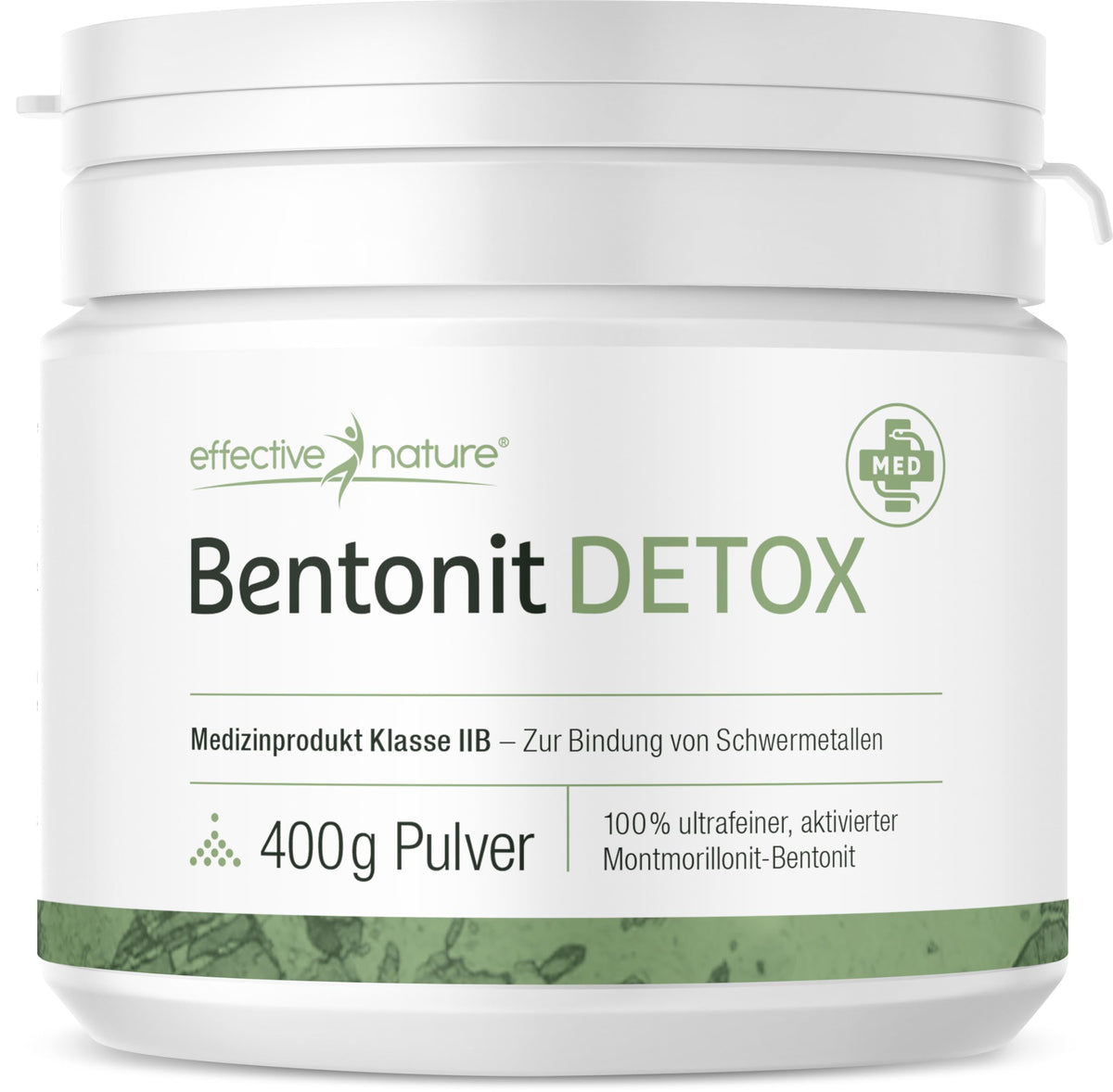 EFFECTIVE NATURE - Bentonite Detox - 400 g - Certified Medical Device ...
