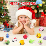 Maylai Christmas Advent Calendar 2024 for Kids - 24 PCS Animal Pull Back Cars Vehicle Toy 24 Days Countdown Christmas Calendar Race Cars for Boys Girls Toddlers, Creative Christmas Presents