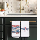 Yomisex Donald Trump Towel, Groovy Retro Trump Patriotic Kitchen Towels, Trump Hand Towels for Bathroom, Trump Dish Towels for Kitchen, Trump MAGA Merchandise, Trump Supporter Gifts, 16x24 Inches