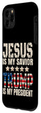 iPhone 11 Pro Max Trump phone case Jesus Is My Savior Trump Is My President Case