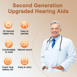 16-Channel Digital Hearing Aids,[Not Amplifiers] BEVI, Hearing Aids for Adults Seniors Rechargeable with Noise Cancelling, Rechargeable Hearing Aid with Intelligent Noise Reduction