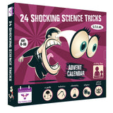 NEW 2024 Advent Calendar SHOCKING SCIENCE by The Purple Cow. 24 Jaw-dropping Science Tricks for Kids aged 8 and above. The perfect S.T.E.M gift!