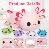 KMUYSL Axolotl Plush Toys for Ages 3 4 5 6 7 8+ Year Old- Axolotl Mommy Stuffed Animal with 4 Baby Axolotls in Her Tummy, Plush Toys Set, Christmas Birthday Gifts for Baby, Toddler, Kids