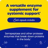 Enzymedica, SerraGold, High-Potency Serrapeptase Enzyme Supplement, Supports Respiratory, Heart & Immune Function, 60 Count - Standard