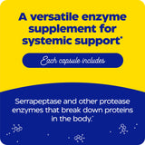 Enzymedica, SerraGold, High-Potency Serrapeptase Enzyme Supplement, Supports Respiratory, Heart & Immune Function, 120 Count