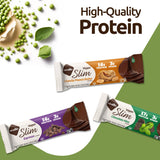 NuGo Slim Variety - Brownie Crunch 12 Bars & Raspberry Truffle 12 Bars, Low Net Carb, Keto Friendly, Gluten Free, 24 Count