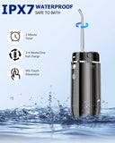 CNAPES Water Flosser Cordless for Teeth Cleaning,Travel Mini Power Water Dental Flossing with Telescopic Water Tank,5 Modes, 3 Functions, Water Floss,Humidifier,Nebulizer Combo