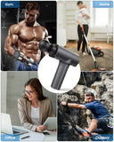 Uplayteck Massage Gun Deep Tissue, Percussion Muscle Massager Gun with Pressure Sensing Light Bar, 30 Speeds & Type-C Charging, Electric Handheld Body Massager for Back Neck Pain Relief