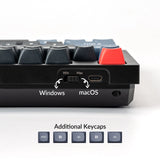 Keychron Q6 Wired Custom Mechanical Keyboard, QMK/VIA Programmable Macro, Full-Size Aluminum RGB Backlit, Double Gasket Hot-Swappable Gateron G Pro Red Switch Compatible with Mac Windows Linux-Black