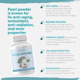 Linden Minerals Pearl Powder Supplement 500mg, 120 Capsules - Natural Source of Calcium & Amino Acids, Anti-Aging Antioxidants for Skin Care, Non-GMO