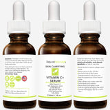 Vitamin C Serum Plus 5% Hyaluronic Acid, 2.5% Retinol, 2% Salicylic Acid, 3.5% Niacinamide, 10% MSM, 20% Vitamin C - Anti Aging Anti Wrinkle Skin Clearing Serum Organic Skin Care for Face and Eyes 1oz