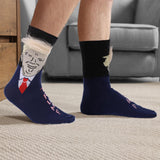 lasuroa 2 Pairs Trump Socks, 2024 Trump Funny Merchandise with Hair Trump Novelty Socks with 2pcs Combs Funny Gift Socks for Men and Women, 10-11