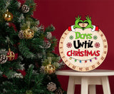 WhatSign Christmas Advent Calendar 2023 Wood Grinch Christmas Countdown Calendar Days Until Christmas Countdown Grinch Advent Calendar for Kids Teens Adults Countdown to Christmas Sign for Home Decor