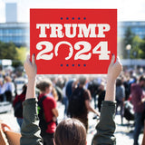 Swift Signs - Trump 2024 Yard Sign | Vote Republican Outdoor Decor for Presidential Election 2024 - Durable, Weatherproof Lawn Sign with H-Stake for Home, Window, or Office - 24x18 inches