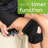 Beurer EM29 2-in-1 Knee and Elbow TENS Machine for Pain Relief with 20 Intensity Levels, 4 Programs, and Reusable Water Contact Electrodes, Digital Muscle Stimulator Device