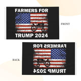 Elixvsoer Farmers For Trump 2024 Flag For Room Teen Double Sided Personalized Flags Outdoor Banner For Boys Room 3x5 Ft, Farmers For Trump 2024 Tapestry For Dorm