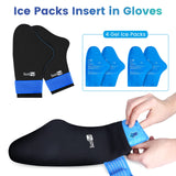 SuzziPad Replacement Ice Gel Packs for SuzziPad Cold Therapy Gloves and Socks(10-Piece Set), L