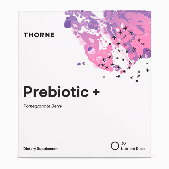 THORNE Prebiotic + Dissolvable Supplement Disc - Bloat-Free Prebiotic with PreForPro and Green Tea Extract - 30 Servings